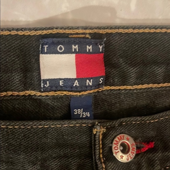 Vintage Tommy Jeans Black Denim Pants - Picture 3 of 9
